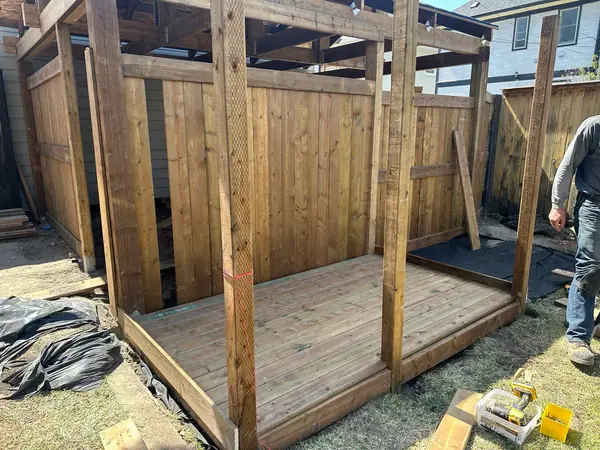 Combo project. Carport, Shed, Wood dryer – photo 6