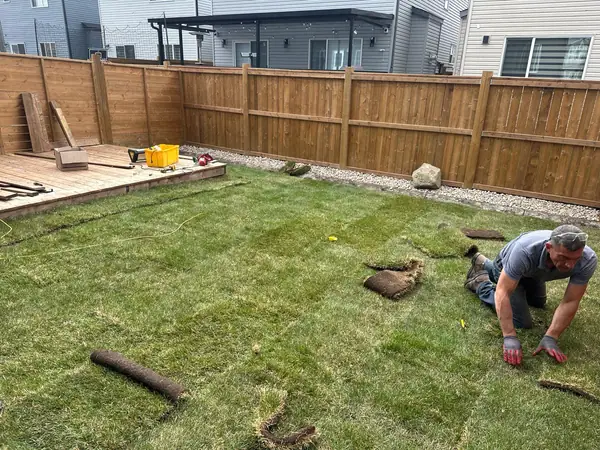 Combo project. Deck, fence, landscaping – photo 9