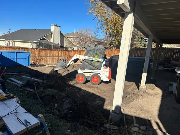 Combo project. Wood retaining wall, paving stones, firepit, leveling – photo 3