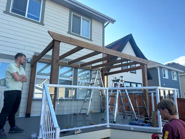 Gazebo with metal roof – photo 4