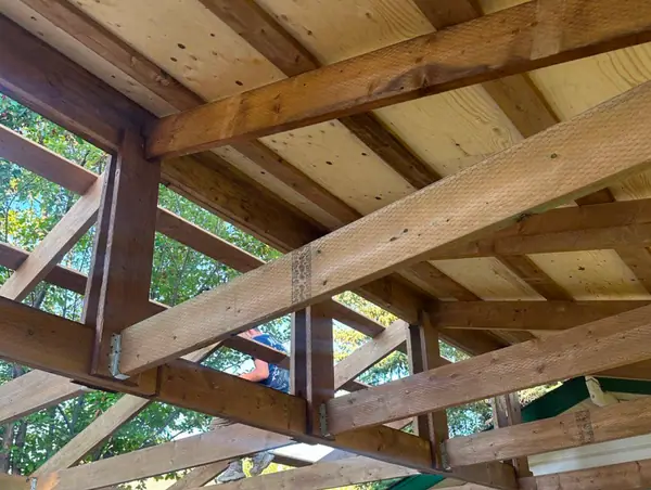 Wood Carport with shingle roof – photo 6