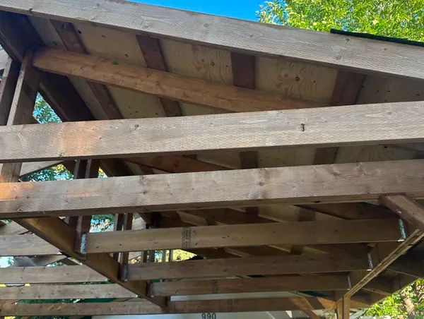 Wood Carport with shingle roof – photo 7